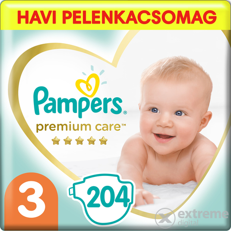 Pampers Premium Care pelene Monthly Box 3 midi, 204 kom