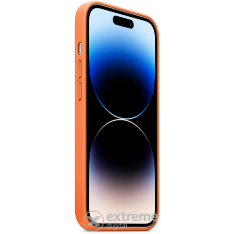 Apple iPhone 14 Pro Bőrtok, MagSafe, Narancs