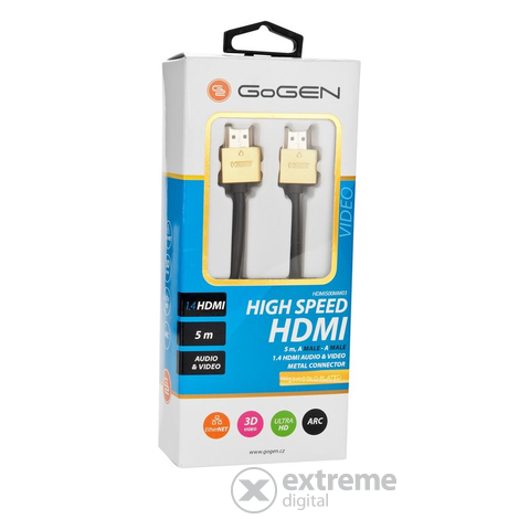 Gogen HDMI 1,4 High speed pozlaćeni kabel, 5m