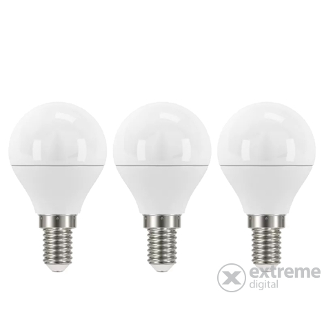 Emos LED izzó Classic kisgömb, E14, 6W, természetes fehér, 3db (ZQ1221.3)