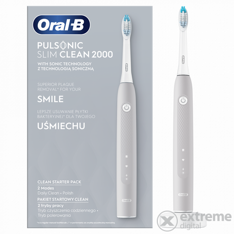 Oral-B Pulsonic Slim Clean 2000, grau