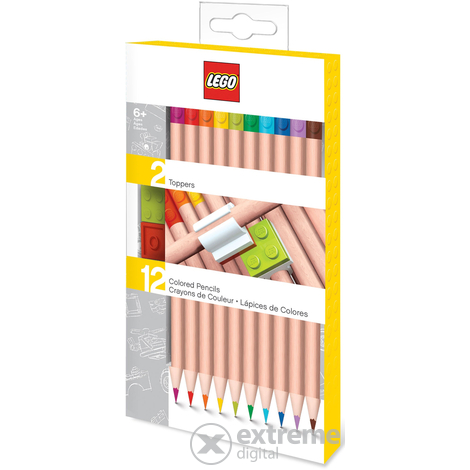 LEGO Bleistiftset mit Bleistiftverzierungen, 12 Stk.