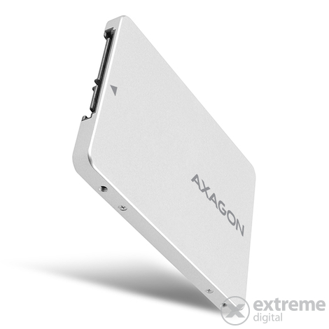 Axagon RSS-M2SD 2.5" SATA M.2 SSD externý box, hliník, strieborný