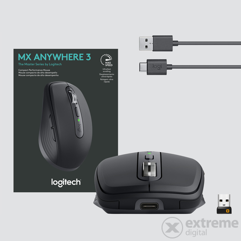 Logitech MX Anywhere 3 bežični miš, grafit