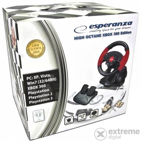 Esperanza EG104 High Octane kormány és pedál szett (PC/PS3/XBOX360)