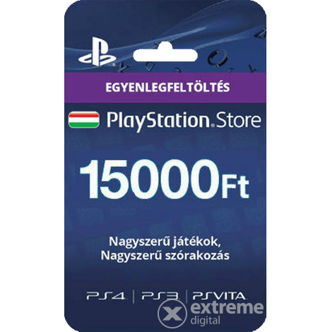 Sony PlayStation® Network Card za uslugu, verzija kartice (PS) 15.000 HUF Kartica za dopunu