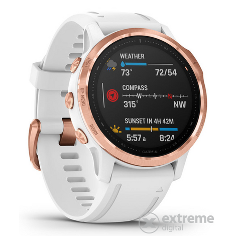 Garmin fenix 6S Pro Fitness Smartwatch, rosegold/weiß