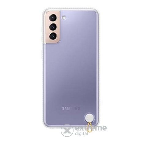 Samsung Galaxy S21+ átlátszó tok, fehér