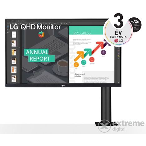 LG 27QN880-B 27" QHD IPS HDR10 Ergo LED monitor
