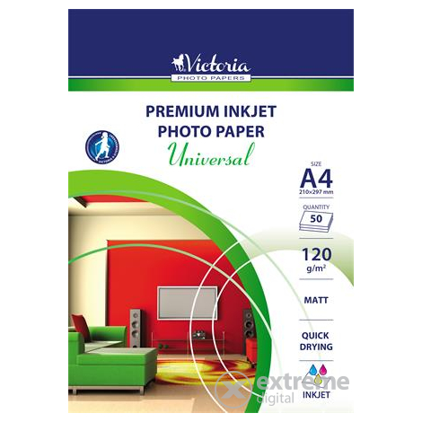 Victoria Universal inkoustový fotopapír, A4, 120 g, matný