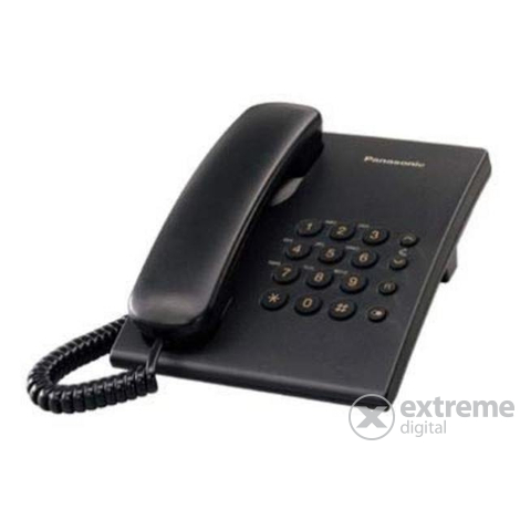 Стационарен телефон Panasonic KX-TS500HGB, черен