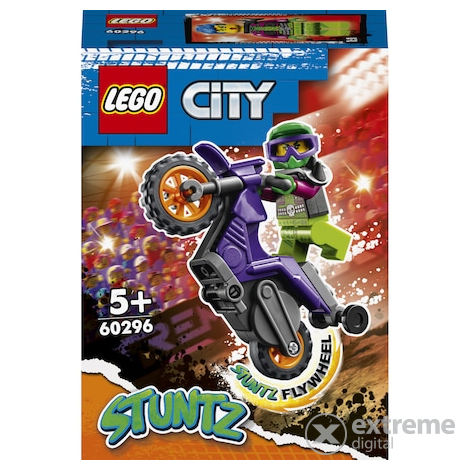 LEGO® City 60296 Wheelie kaszkadőr motorkerékpár