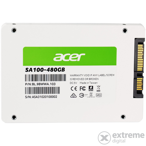 Acer SA100 480GB SSD-Laufwerk, 2,5", SATA III