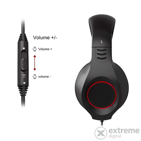 Somic Senicc A2i PC slušalke, mikrofon, 1 x 3,5 mm jack, črno/rdeče