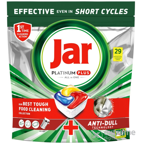 Jar Platinum Plus Lemon All In One tablety do umývačky riadu, 29 ks
