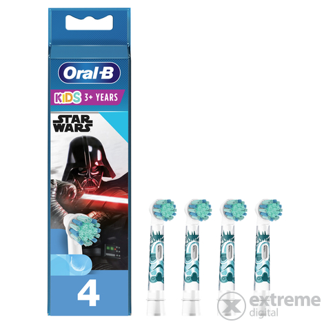 Oral-B EB10-4 Star Wars elektrische Kinderzahnbürste Ersatzkopf, 4 Stück
