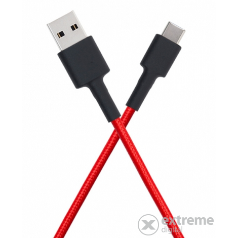 Xiaomi Mi Braided USB Type-C kábel, 1m, červený