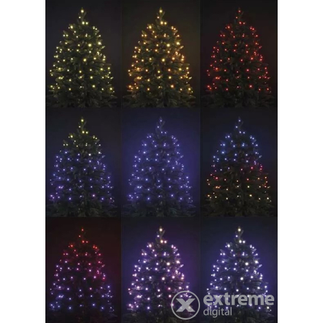 Božićni svijetlosni vijenac MULTIF 16M 160LED, daljinski, RGB