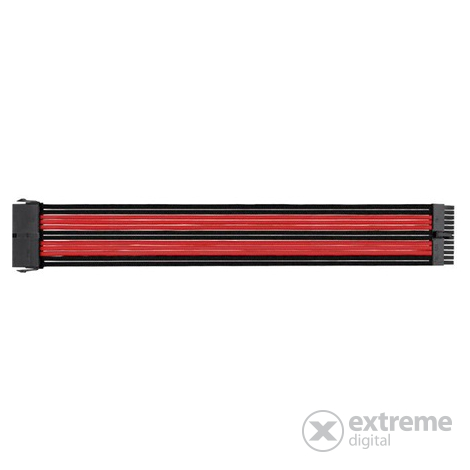 Thermaltake TtMod Sleeve  Cable Verlängerung, 30cm, schwarz/rot