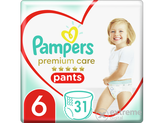 Pampers Premium Care Value Pack bugyipelenka 6-os méret, 31 db