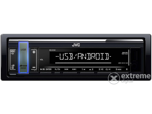 JVC KD-X161 autóhifi fejegység USB/AUX