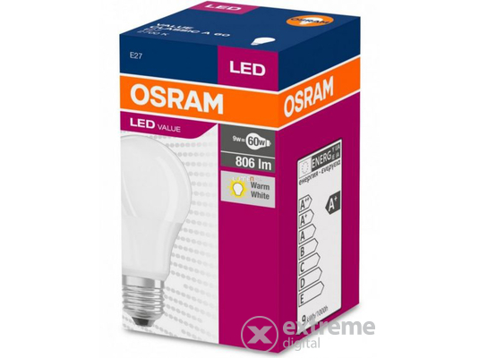 Osram LED value, körte 60 fényforrás-izzó, E27, 60W