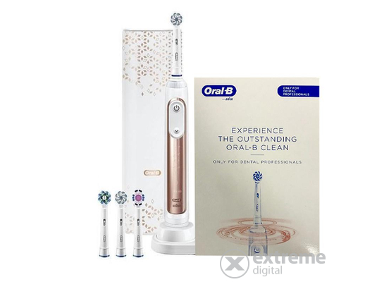Oral-B Genius X 20000 elektromos fogkefe, Sensi Ultrathin fejjel, rosegold