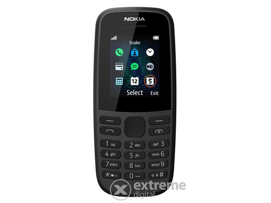 Nokia 105 (2019) Single SIM kártyafüggetlen mobiltelefon, fekete