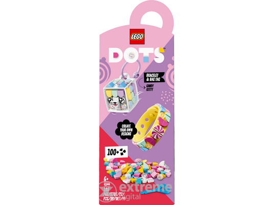 LEGO® DOTS 41944 Candy Kitty karkötő és táskadísz