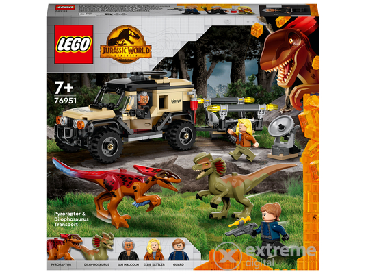 LEGO® Jurassic World 76951 Pyroraptor és Dilophosaurus szállítás