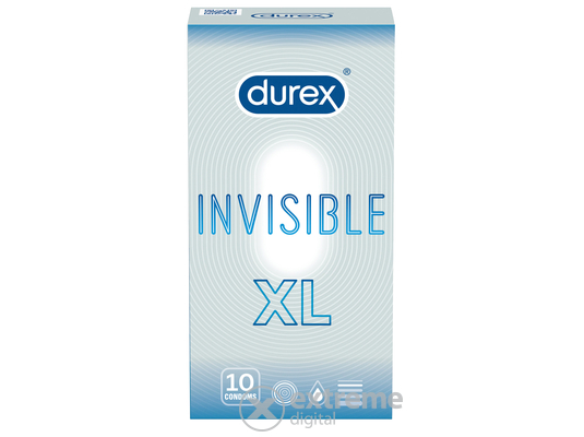 Durex Invisible XL óvszer, 10 db
